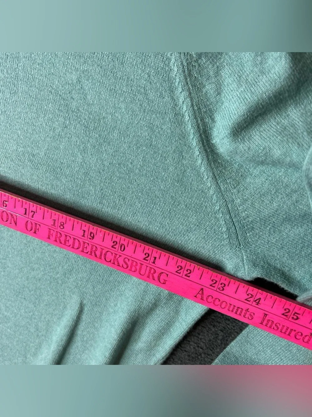 J. Crew Cashmere blend luxury classic tailored soft pastel mint V-Neck Sweater